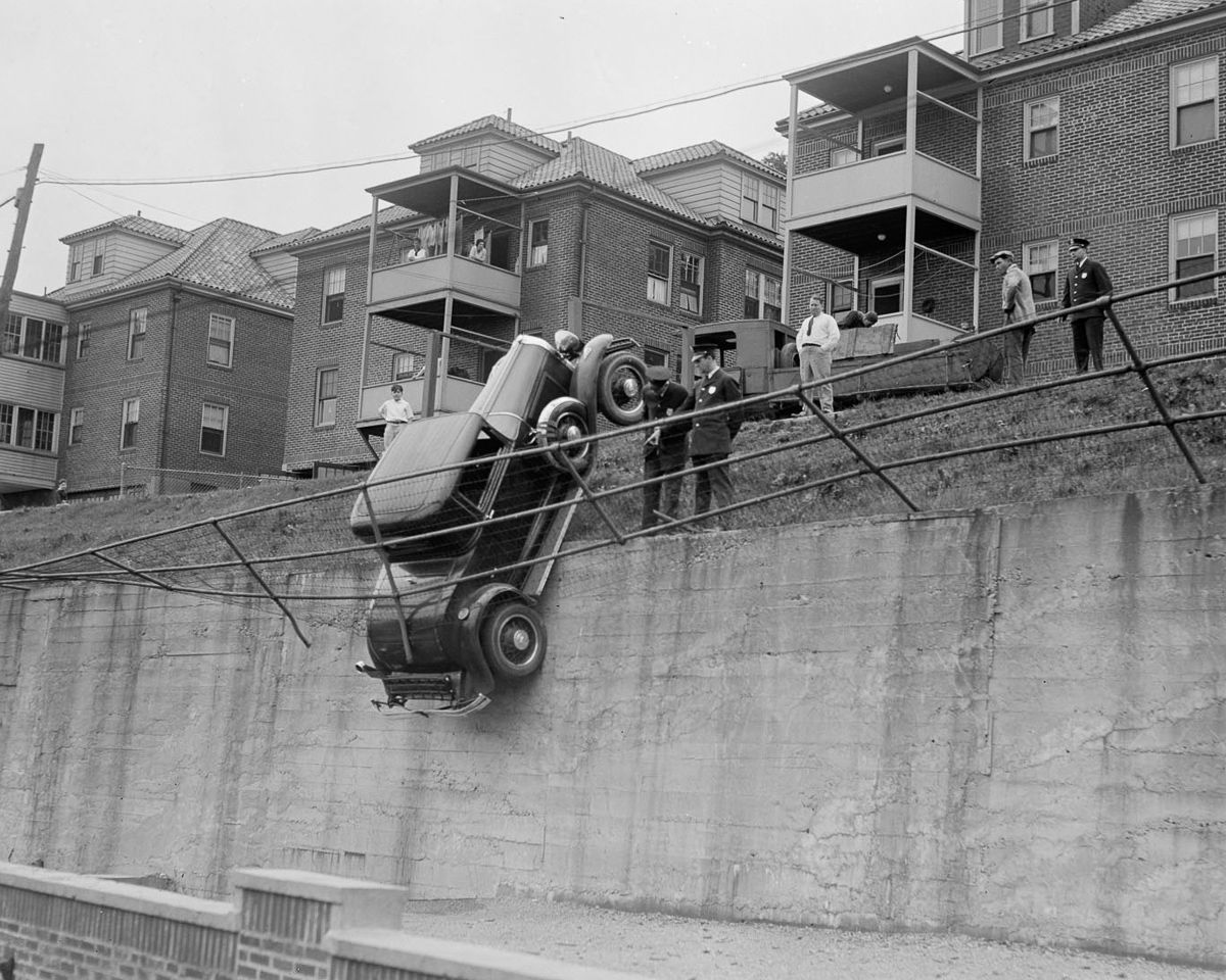 Автомобильные аварии 1930-х годов - потрясающие фотографии